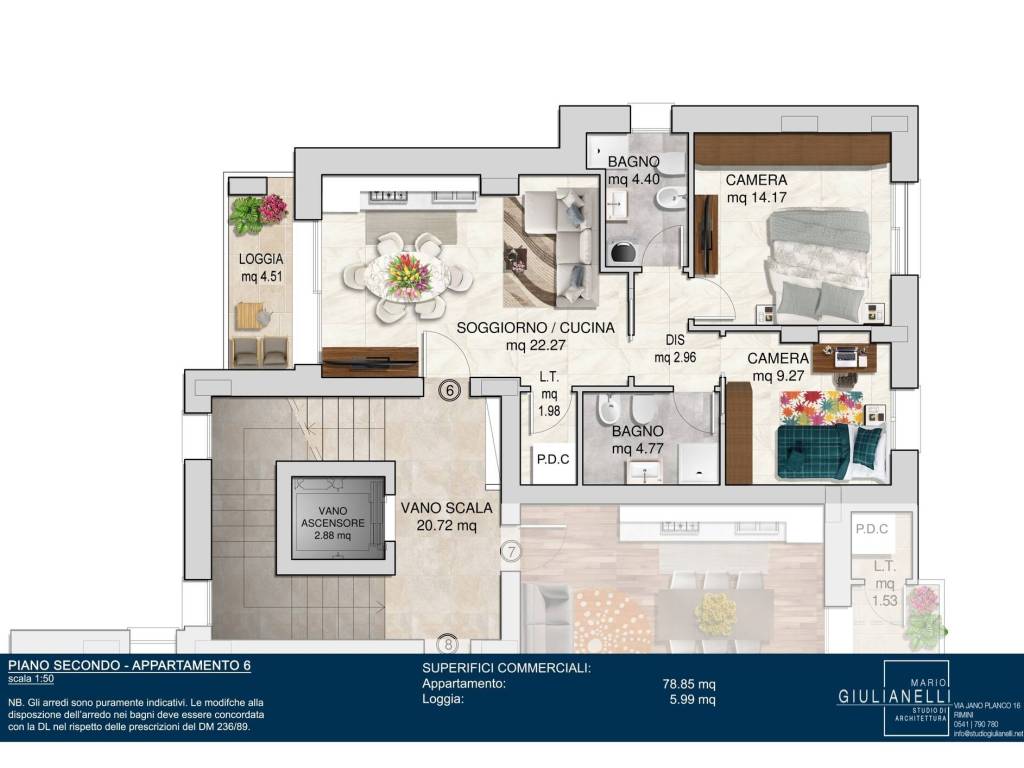 appartamento in vendita a Rimini in zona Bellariva