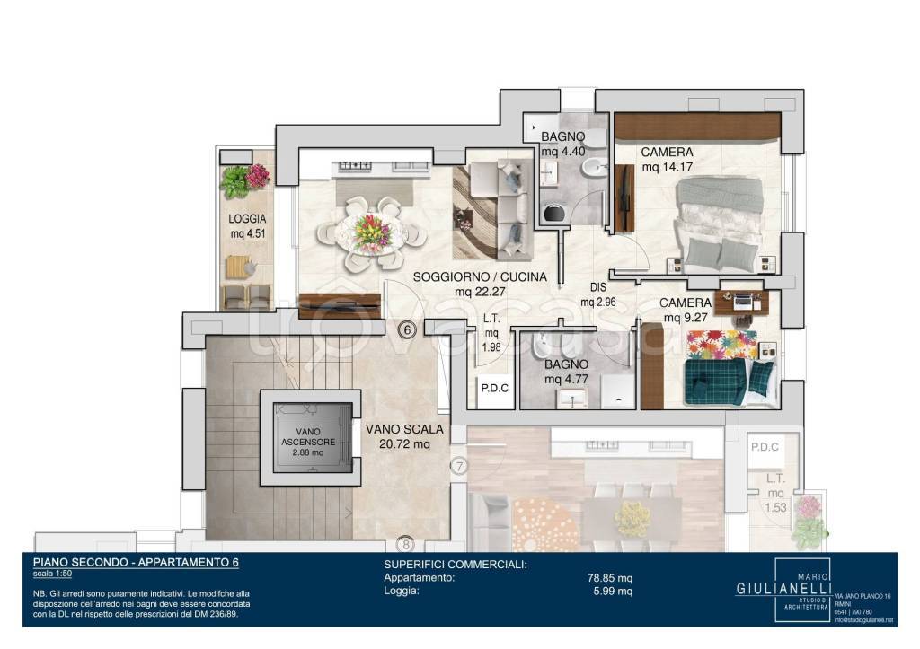 appartamento in vendita a Rimini in zona Lagomaggio
