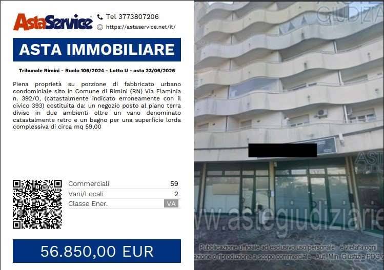 negozio in vendita a Rimini in zona Rivazzurra