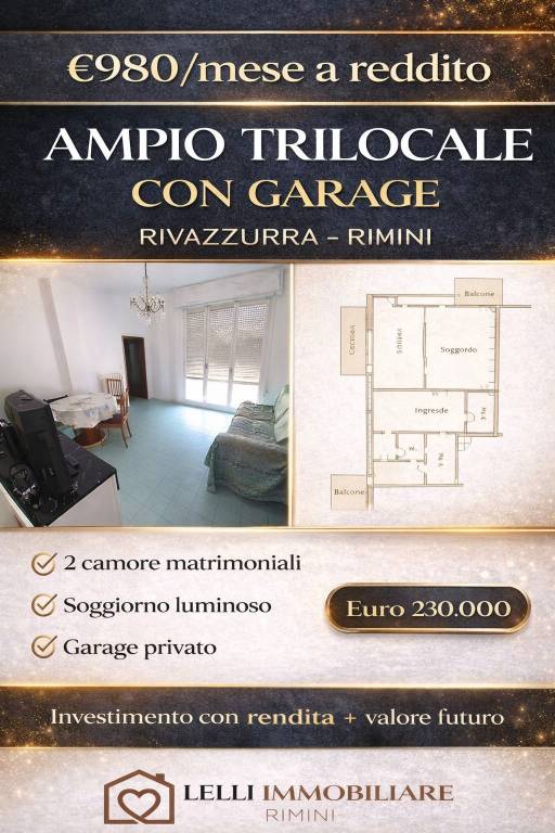 appartamento in vendita a Rimini in zona Rivazzurra