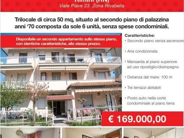 appartamento in vendita a Rimini in zona Rivabella