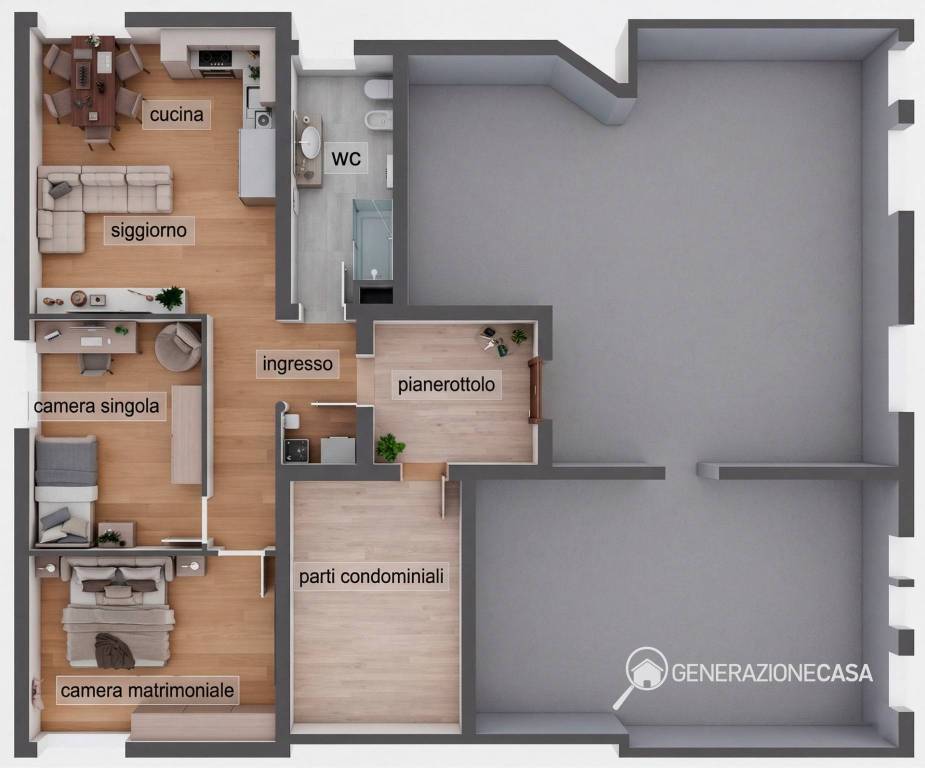 appartamento in vendita a Rimini in zona INA Casa