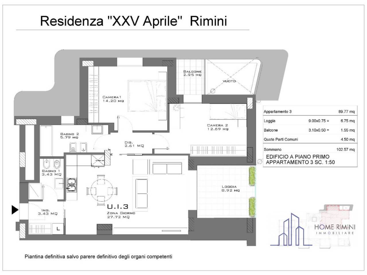 appartamento in vendita a Rimini in zona Borgo San Giuliano