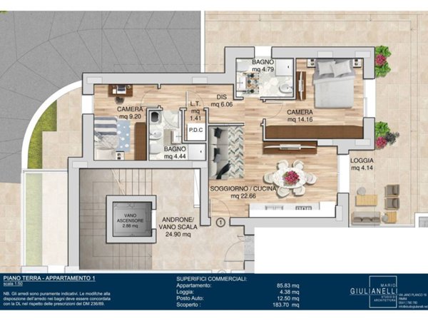 appartamento in vendita a Rimini in zona Lagomaggio