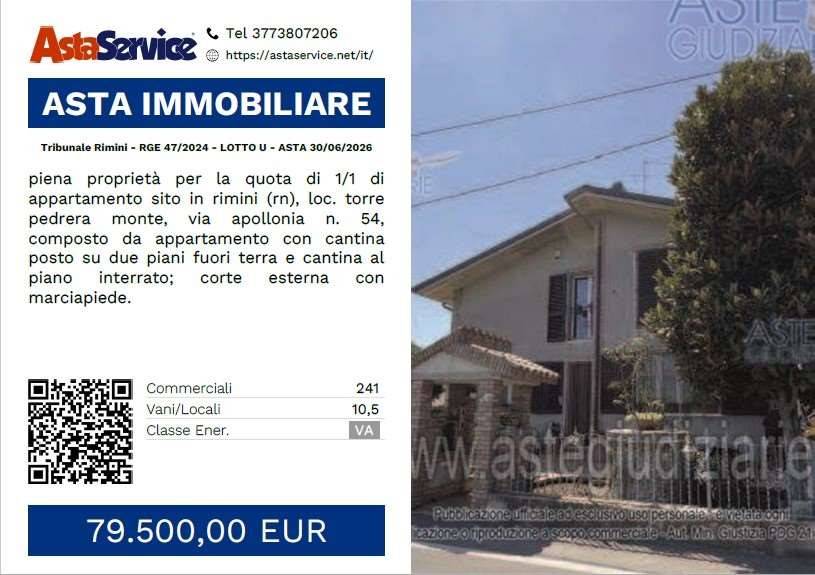 appartamento in vendita a Rimini in zona Torre Pedrera