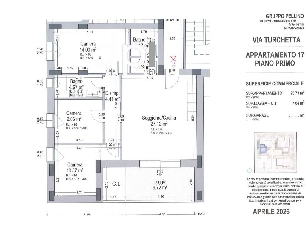 appartamento in vendita a Rimini in zona Viserba