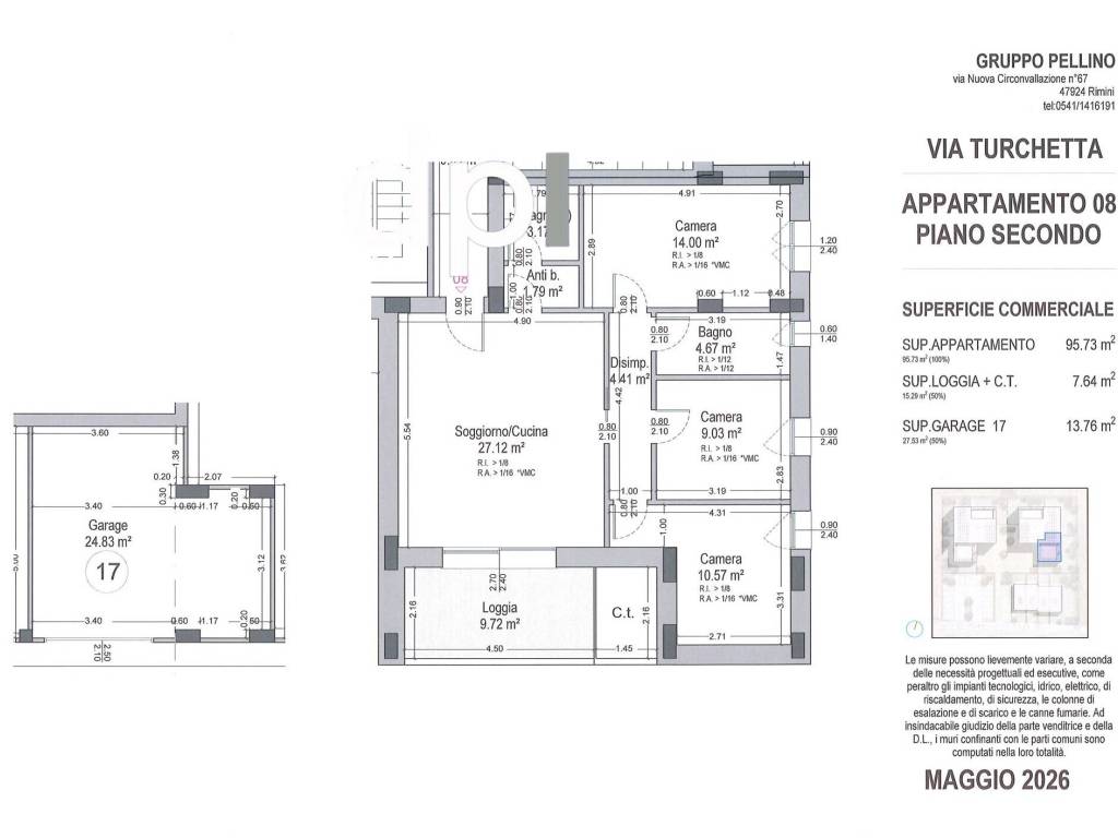 appartamento in vendita a Rimini in zona Viserbella