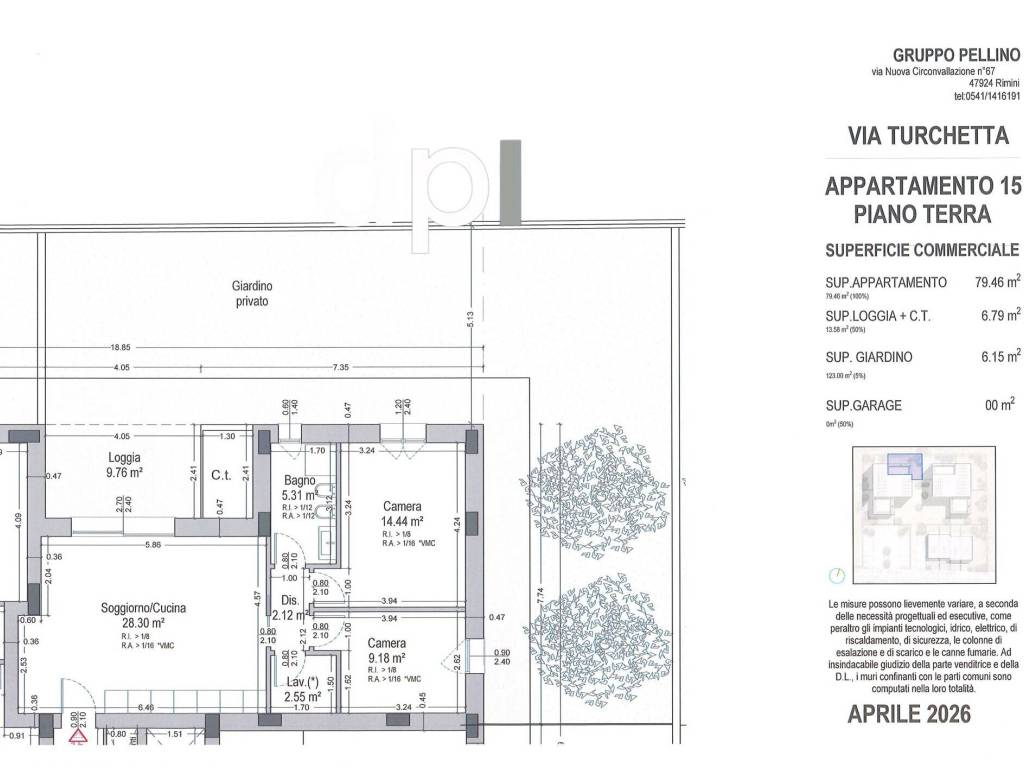 appartamento in vendita a Rimini in zona Viserbella
