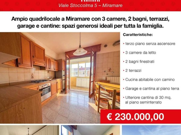 appartamento in vendita a Rimini in zona Miramare di Rimini