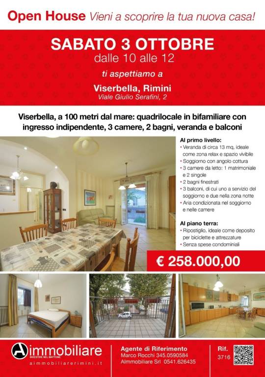 appartamento in vendita a Rimini in zona Viserbella