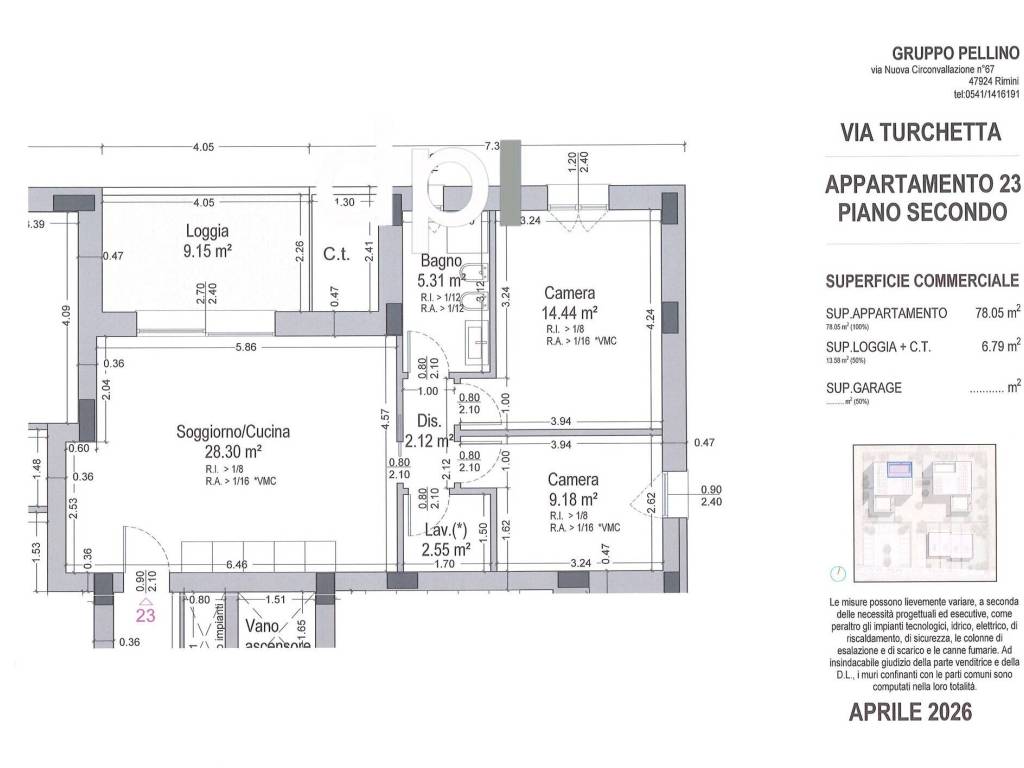 appartamento in vendita a Rimini in zona Celle