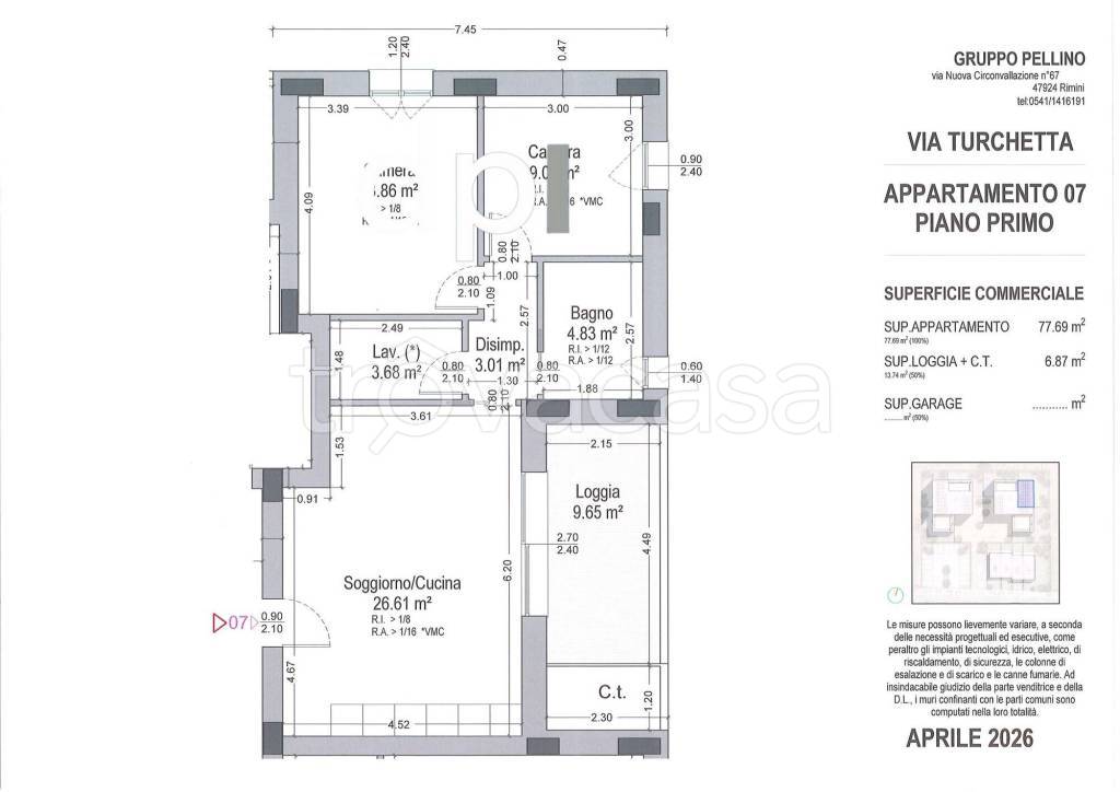 appartamento in vendita a Rimini in zona Celle