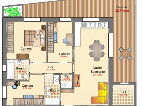 appartamento in vendita a Rimini in zona Viserba