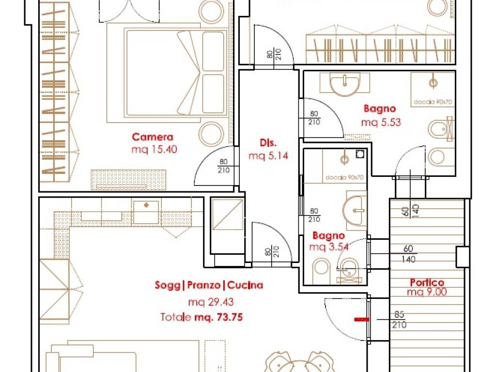 appartamento in vendita a San Clemente