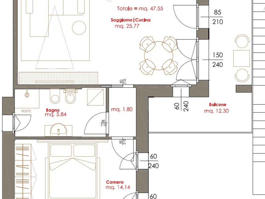 appartamento in vendita a San Clemente