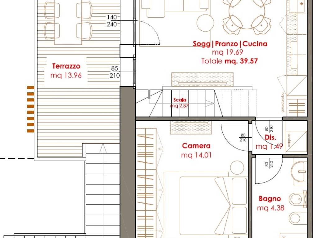 appartamento in vendita a San Clemente