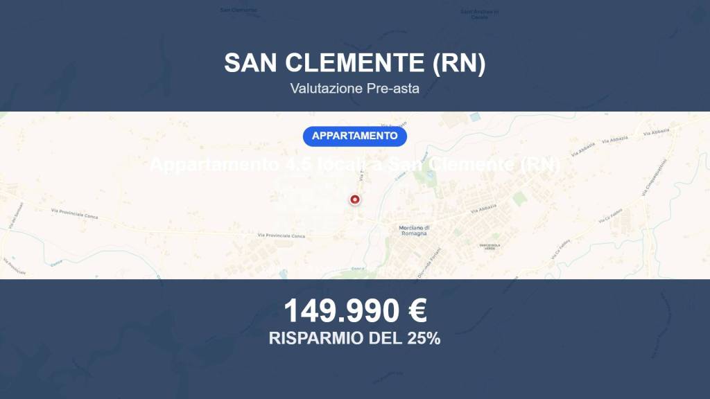 appartamento in vendita a San Clemente in zona Fornace