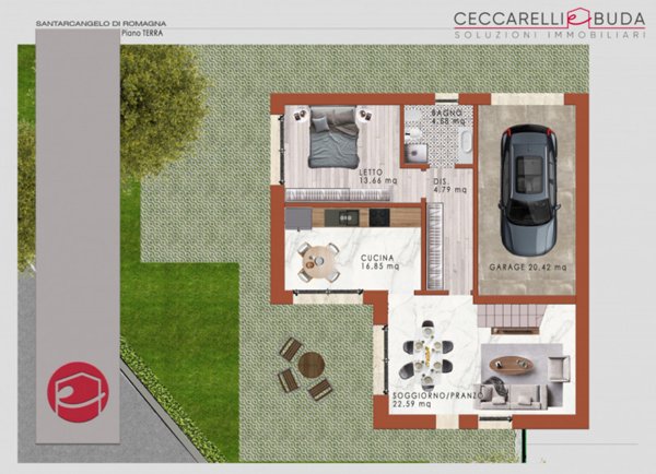 casa indipendente in vendita a Santarcangelo di Romagna
