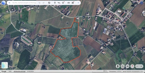 terreno in vendita a Santarcangelo di Romagna in zona Montalbano