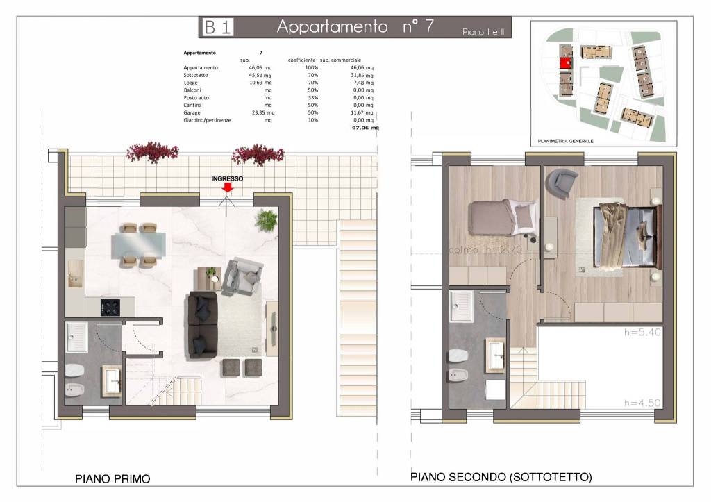 appartamento in vendita a Montescudo-Monte Colombo in zona Santa Maria del Piano