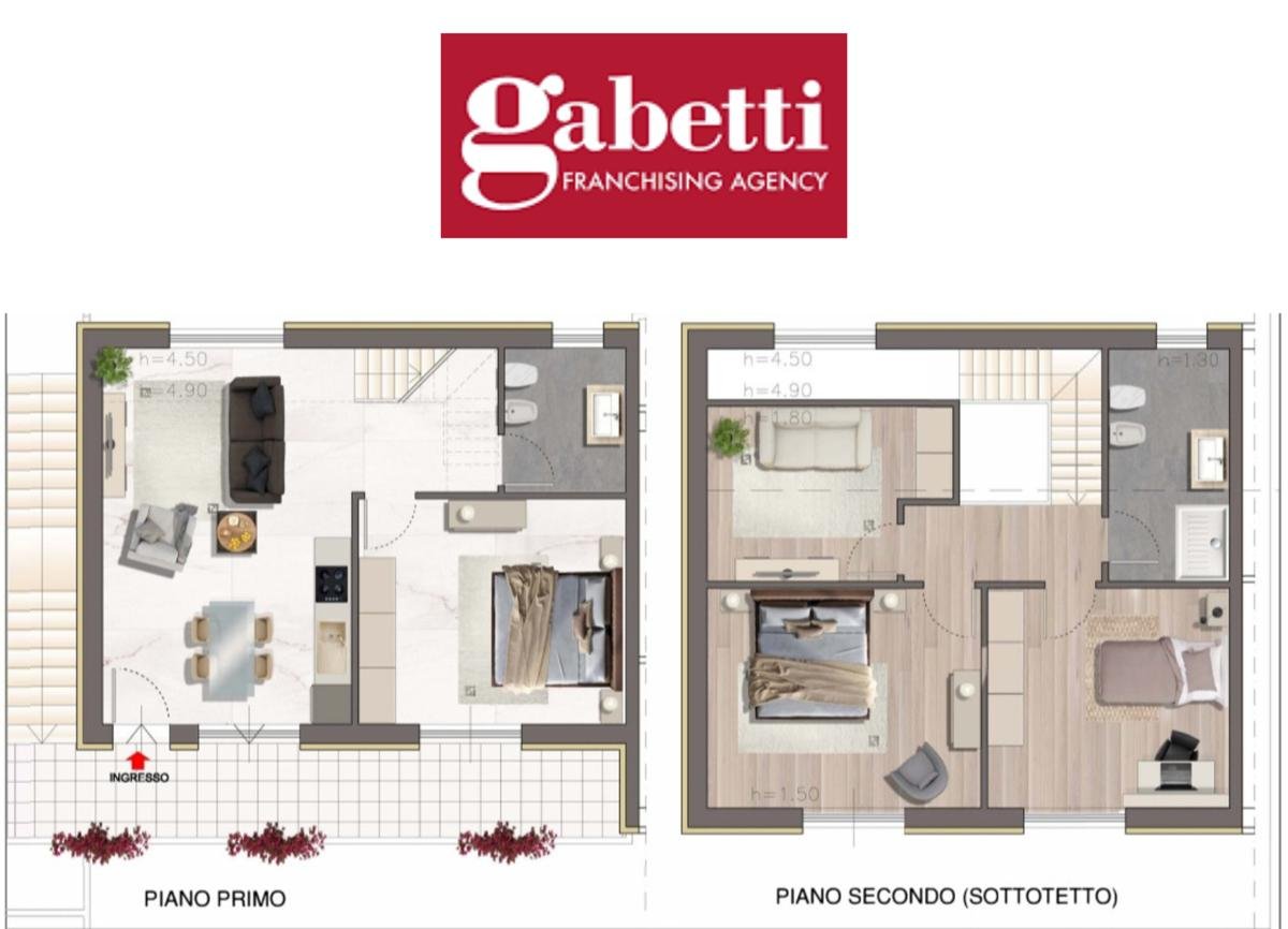 appartamento in vendita a Montescudo-Monte Colombo in zona Montescudo