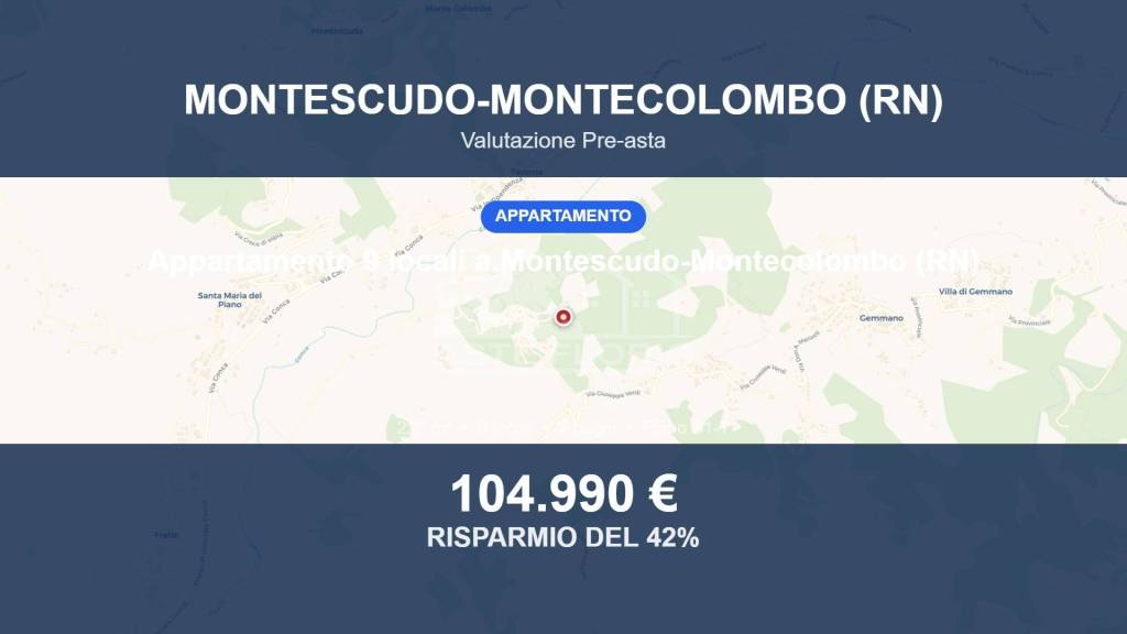 appartamento in vendita a Montescudo-Monte Colombo in zona Montescudo