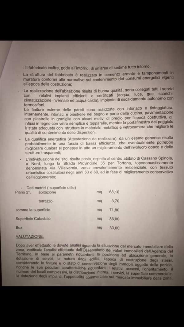 appartamento in vendita a Cassano Spinola