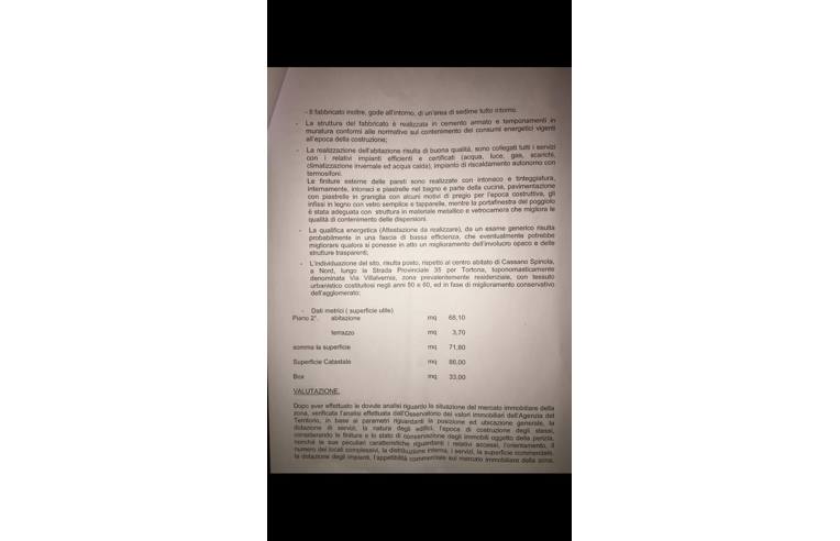 appartamento in vendita a Cassano Spinola