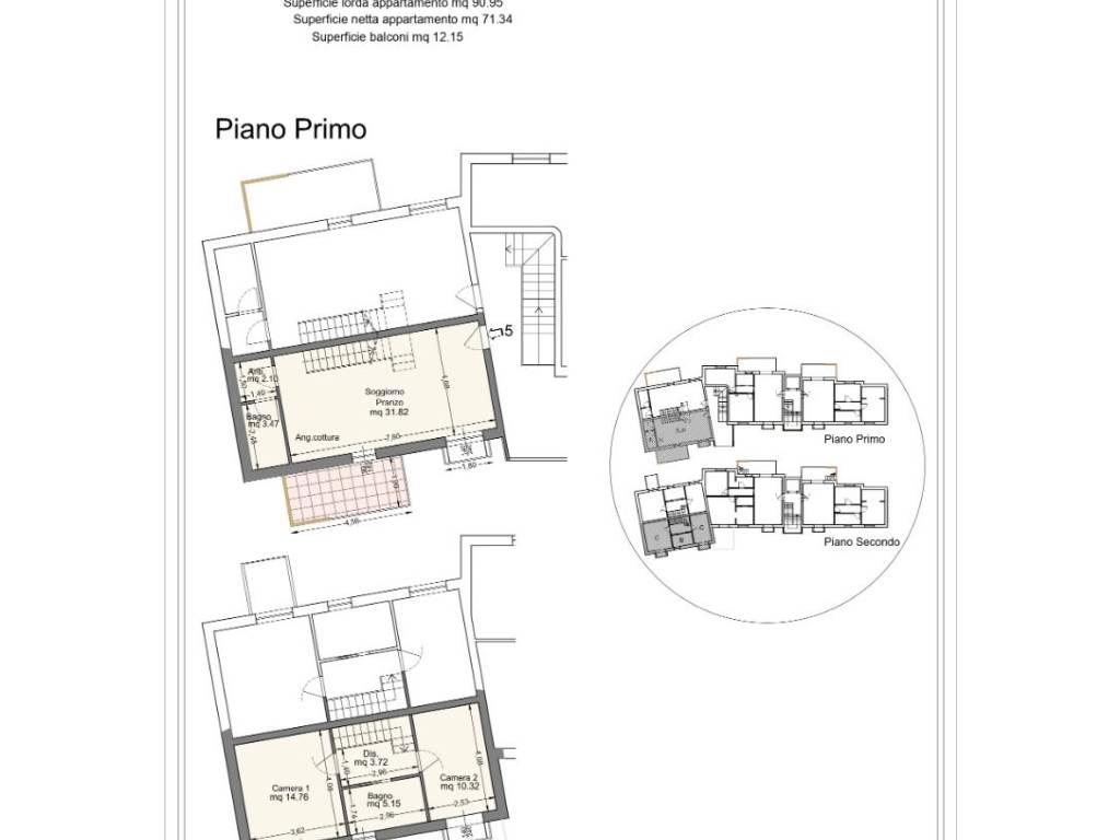 appartamento in vendita a Montemurlo in zona Fornacelle
