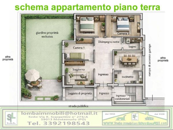 appartamento in vendita a Montemurlo in zona Fornacelle