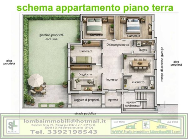 appartamento in vendita a Montemurlo in zona Fornacelle