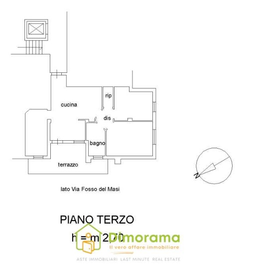 appartamento in vendita a Prato in zona Paperino