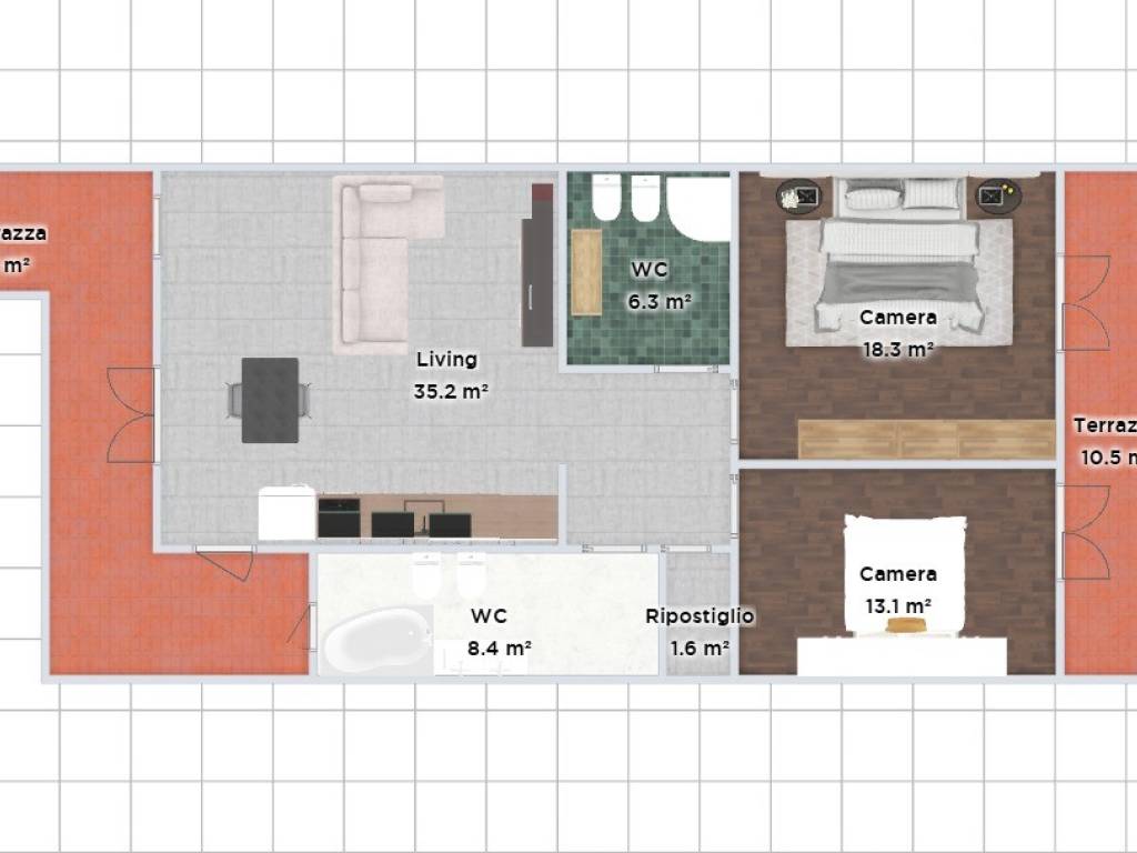 appartamento in vendita a Prato