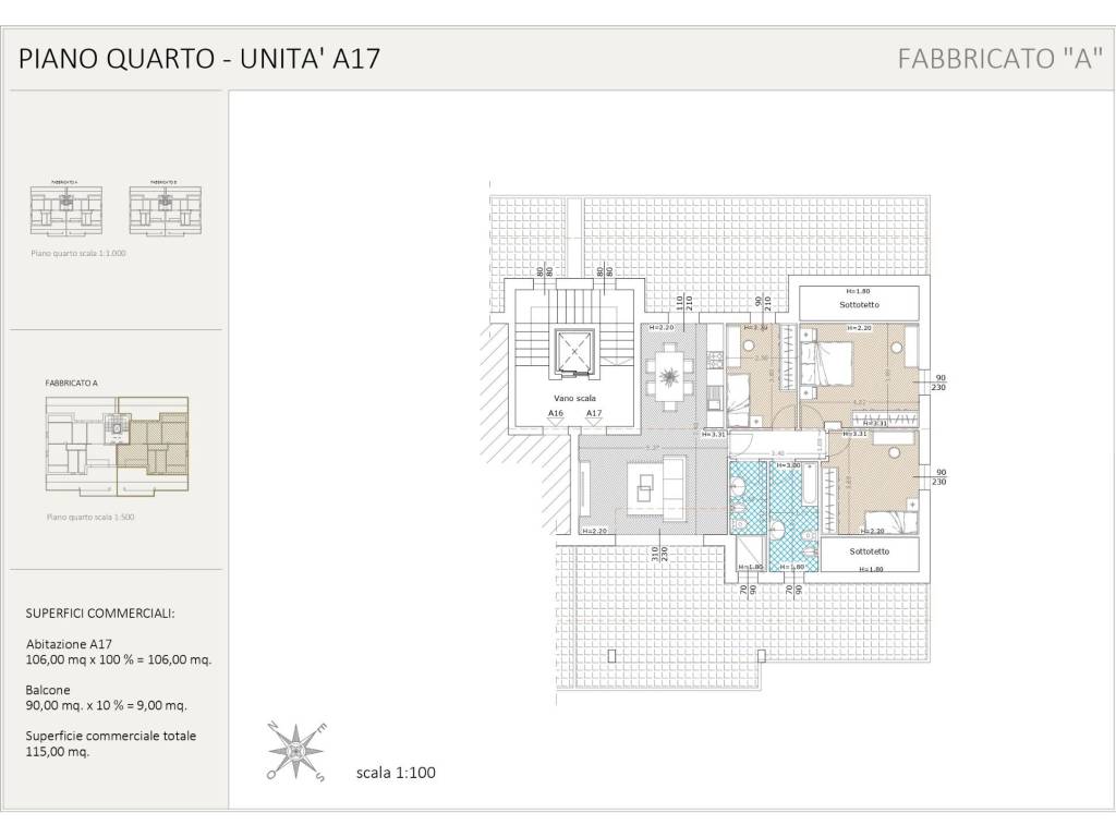 appartamento in vendita a Prato in zona Viaccia
