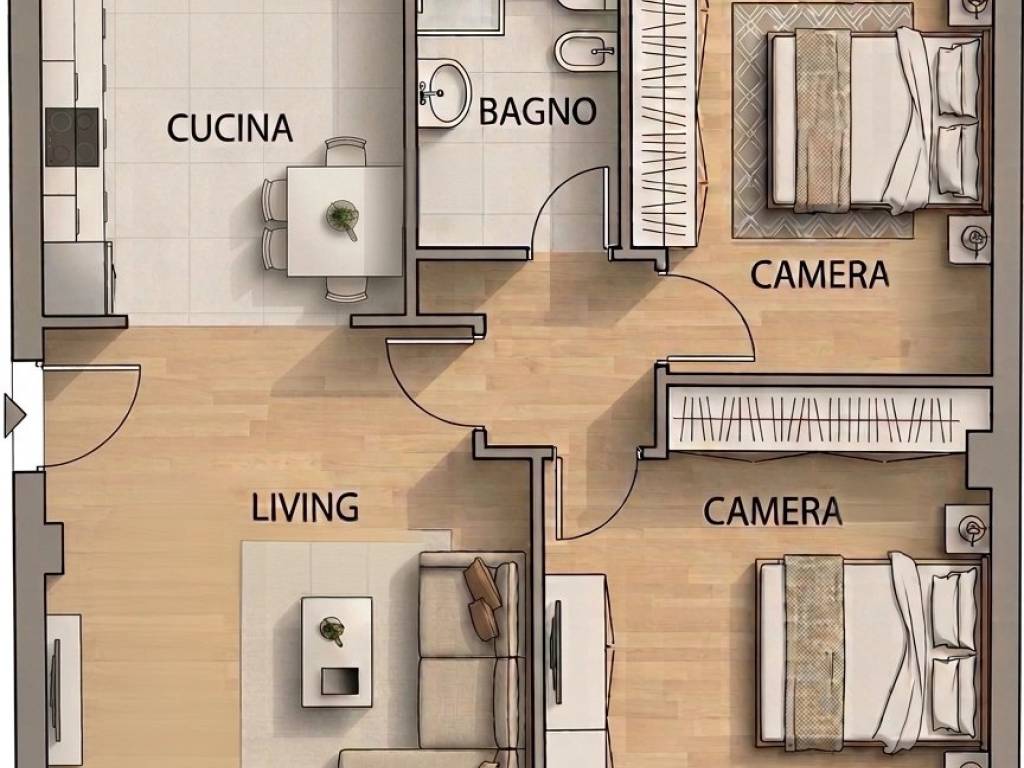 appartamento in vendita a Prato in zona Fontanelle