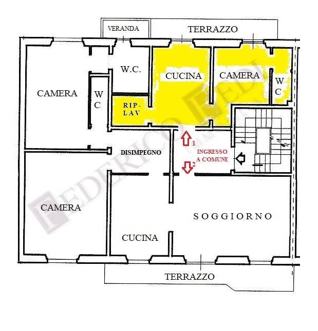 appartamento in vendita a Prato in zona Grignano