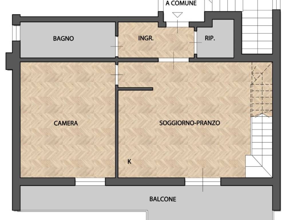 appartamento in vendita a Vaiano in zona Popigliano