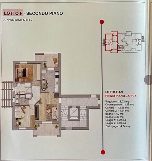 appartamento in vendita a Vaiano in zona La Briglia