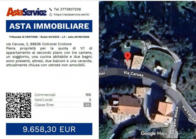 appartamento in vendita a Cotronei