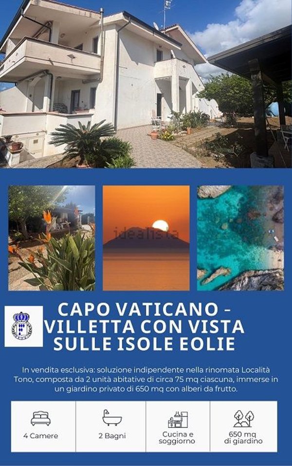 casa indipendente in vendita a Ricadi in zona Capo Vaticano