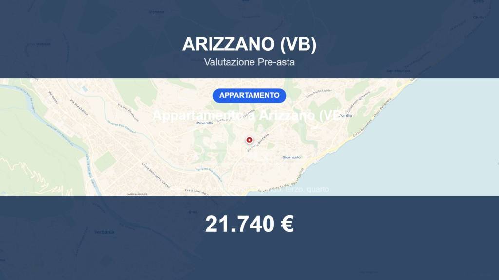 appartamento in vendita ad Arizzano