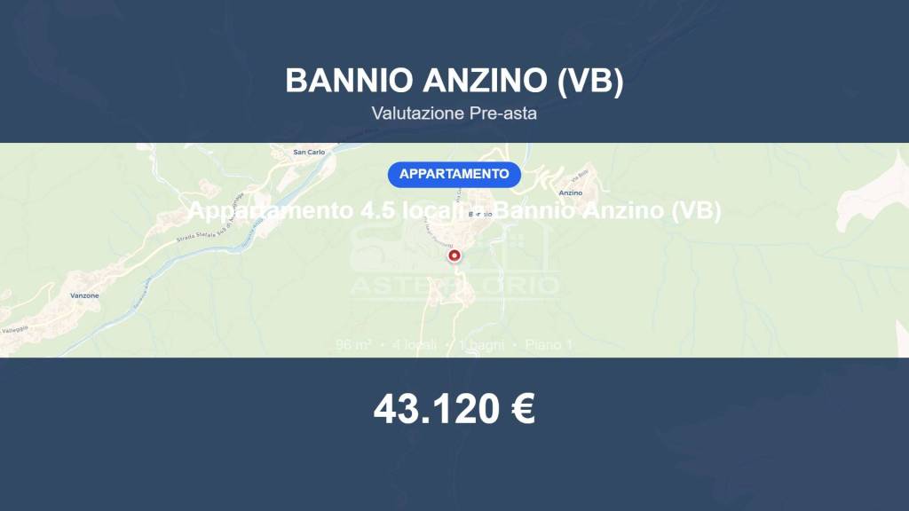 appartamento in vendita a Bannio Anzino