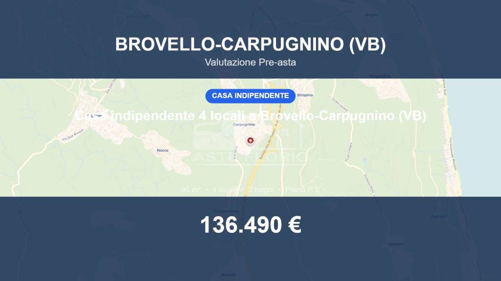 casa indipendente in vendita a Brovello-Carpugnino