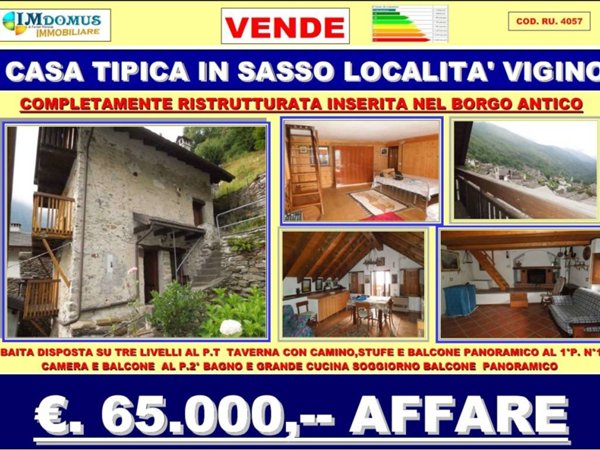 casa indipendente in vendita a Calasca-Castiglione in zona Molini