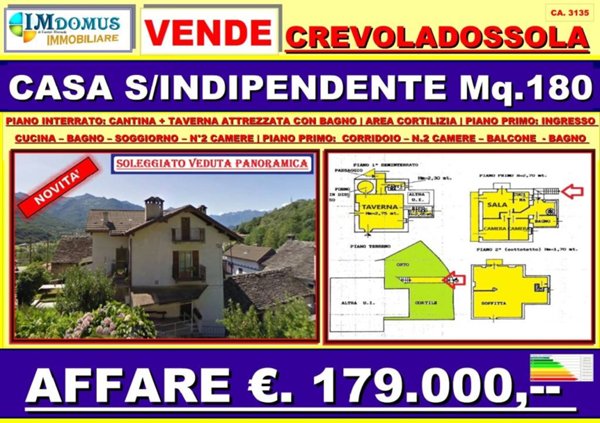 casa indipendente in vendita a Crevoladossola