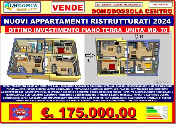 appartamento in vendita a Domodossola