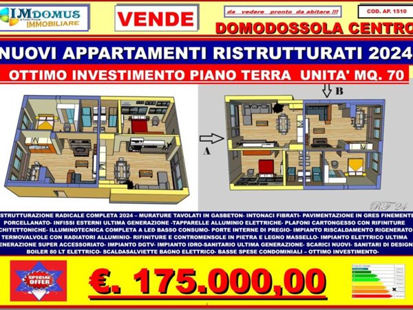 appartamento in vendita a Domodossola