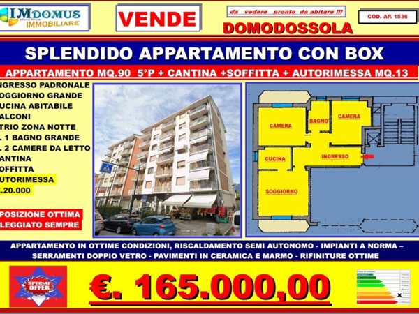 appartamento in vendita a Domodossola