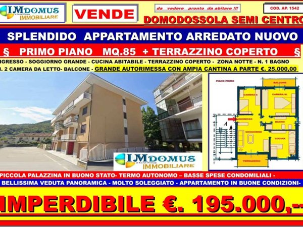 appartamento in vendita a Domodossola