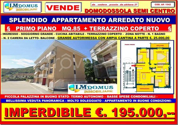 appartamento in vendita a Domodossola in zona Vagna